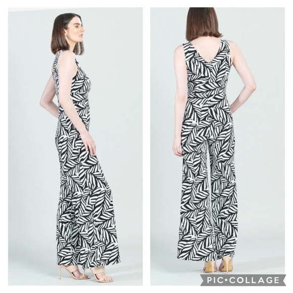 NWT Clara SunWoo Signature Jumpsuit - Leaf Stripe | Size Large - Picture 12 of 12